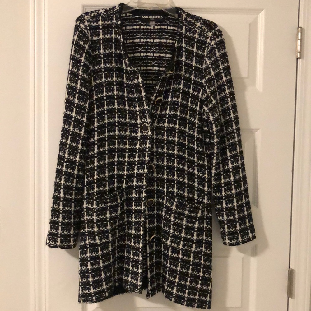 Karl Lagerfeld knit sweater blazer